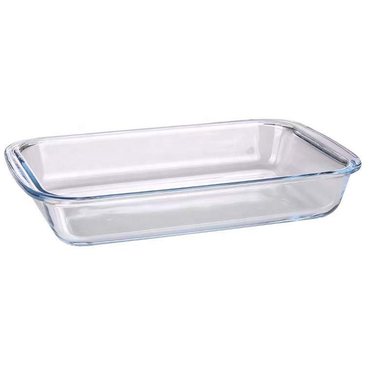 Rectangle High Borosilicate Glass Plate Dish