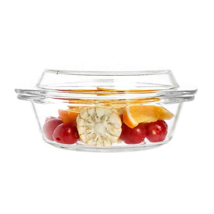 Dependable Performance Microwave Safe Durable Glass Salad bowl With Glass Lid