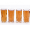 Tall Cups Carved In Four Different Patterns Glass
