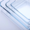Square Tempered Glass Tray With Glass Lid
