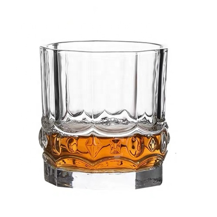 Vintage Twisted Handmade Crystal Plain Reusable Whiskey Glass