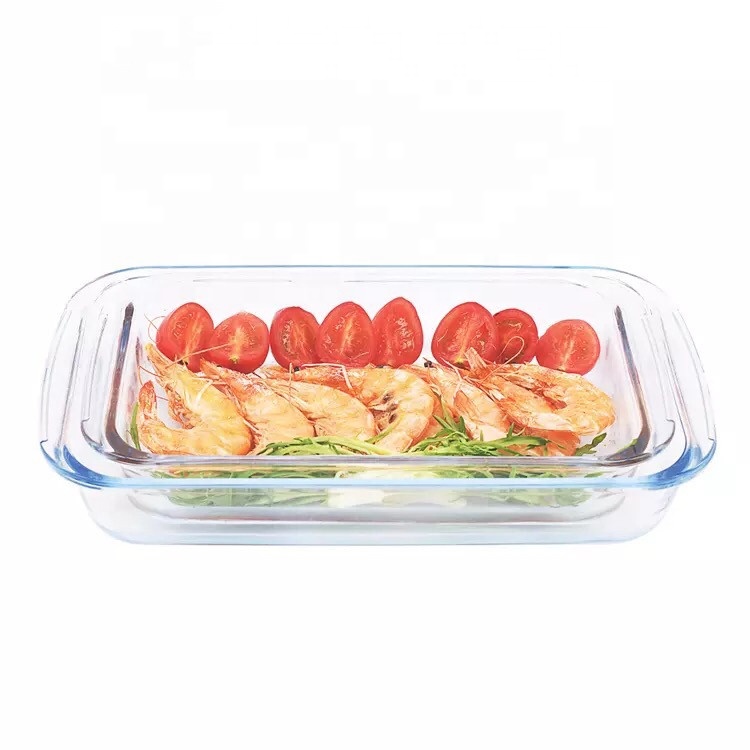 Rectangle High Borosilicate Glass Plate Dish
