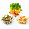 Dependable Performance Microwave Safe Durable Glass Salad bowl With Glass Lid