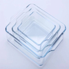 Square Tempered Glass Tray With Glass Lid