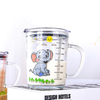 Cartoon Glass Sippy Cup With Lid