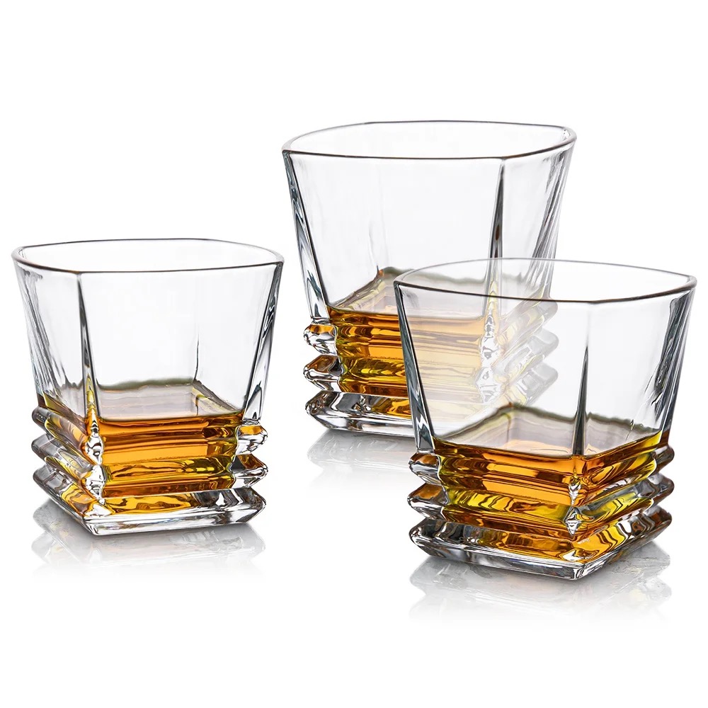 Square Rocks Whiskey Glass