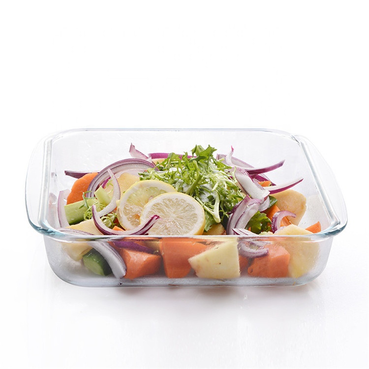 Oven Safe Square High Borosilicate Glass Baking Tray