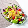 Heat-Resistant Oval High borosilicate Glass Baking Pan With Ear