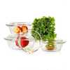 Dependable Performance Microwave Safe Durable Glass Salad bowl With Glass Lid