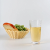 Ribbed Juice Water Drinking Glass Cup