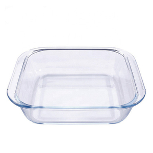 Oven Safe Square High Borosilicate Glass Baking Tray