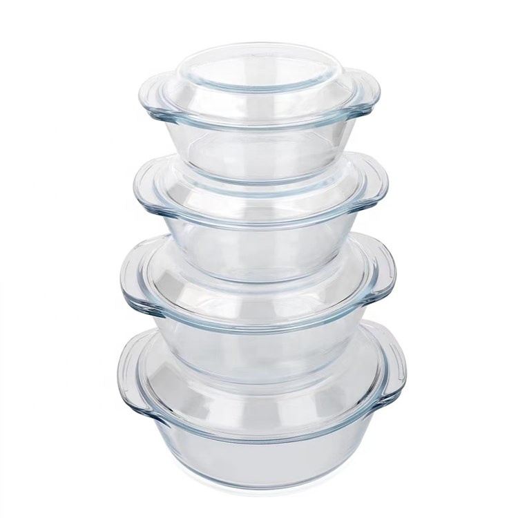 Dependable Performance Microwave Safe Durable Glass Salad bowl With Glass Lid