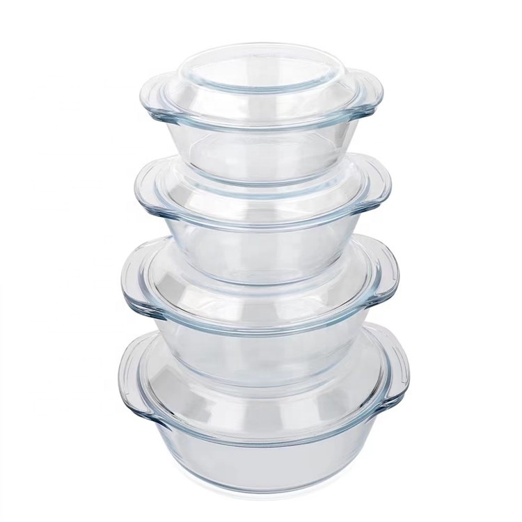 Dependable Performance Microwave Safe Durable Glass Salad bowl With Glass Lid
