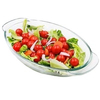 Heat-Resistant Oval High borosilicate Glass Baking Pan With Ear