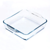 Square Tempered Glass Tray With Glass Lid